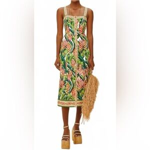 FARM Rio Heli Leaves Pearl Dress
